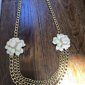 Ceramic gold plate necklace